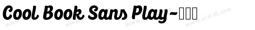 Cool Book Sans Play字体转换